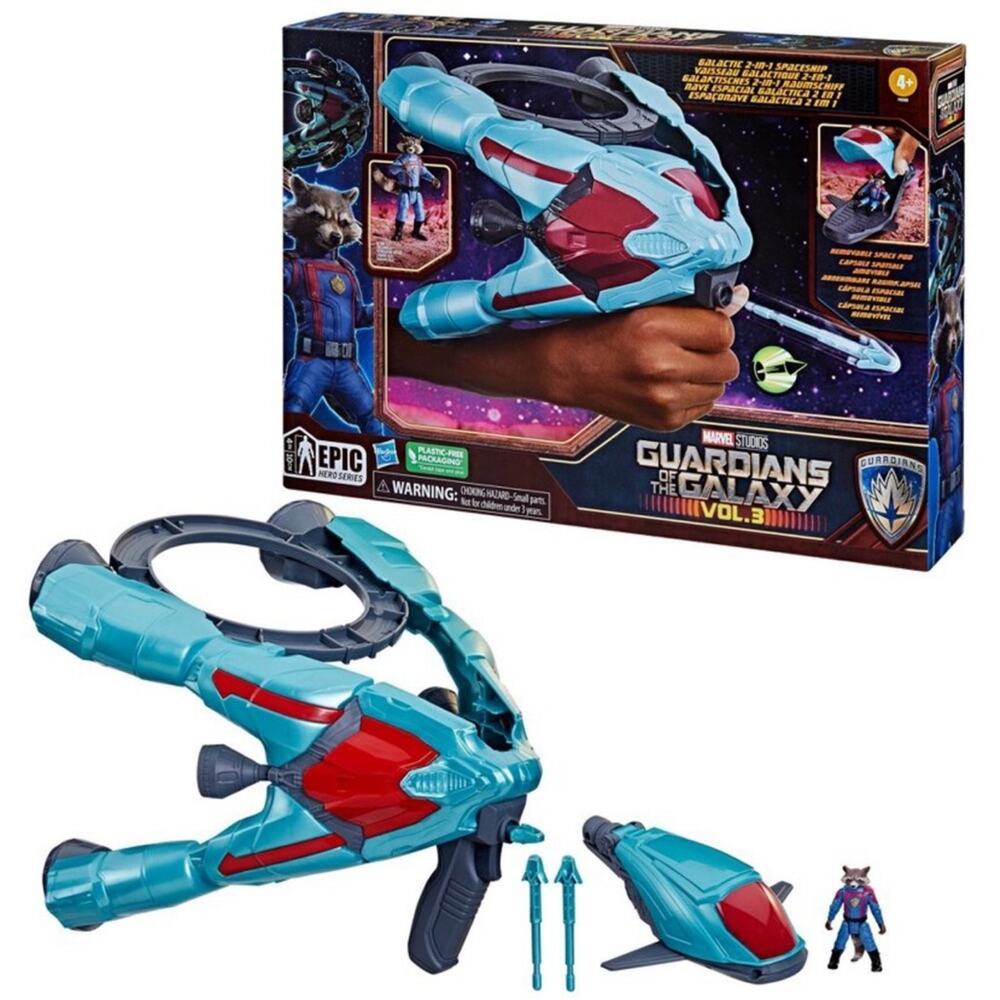 Marvel Guardians of the Galaxy Vol3 Galactic 2-in-1 Spaceship with Action Figure